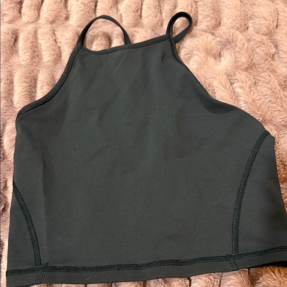 Black Sleeveless Crop Top by lululemon size S/m